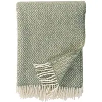 Klippan Yllefabrik Sorbet wollen plaid 130x200 cm Pistache