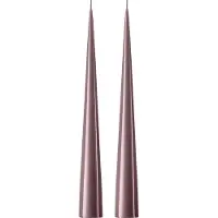 Ester & Erik kegelkaars 37 cm 2-pack gelakt Winter rose 84