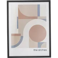 Bloomingville Arches Illustratie 32x42 cm Zwart frame