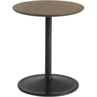 Muuto Soft Side Tafel Solid Smoked Oak|Black | Ø 41 H: 48 CM | Ø 16.1" H: 18.9"