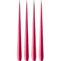 Ester & Erik kaars 4-pack gelakt Deep pink 41/2, 32 cm