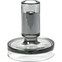 Broste Copenhagen Petra kandelaar smoked pearl dark grey 11 cm