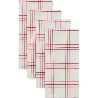 Nicolas Vahé Chef katoenen servet 4-pack Rood