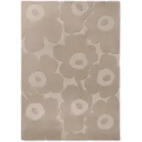 Marimekko Unikko wollen vloerkleed Light Beige, 140x200 cm