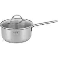 Nordwik steelpan met glasdeksel 1,9 liter Roestvrij staal