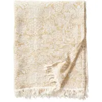 Klippan Yllefabrik Sunflower katoenen plaid 140x200 cm Golden
