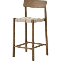 &tradition Betty TK12 Barstoel Smoked Oiled Oak | Natural webbing