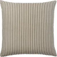 Broste Copenhagen Karen kussenhoes Light beige-black, 60x60 cm