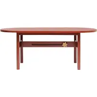 Gärsnäs Ateljé tafel Eiken-rode gebeitste-knop in eiken