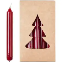 Broste Copenhagen Broste kerstboomkaarsen glossy Ø1,2x10,2 cm 20-pack Burgundy