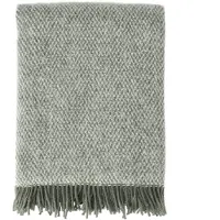 Scandi Living Sandstone wollen plaid 130x180 cm Khaki groen