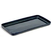 Serax Terres de Rêves schaal 38 x 18 cm stoneware donkerblauw