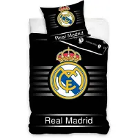 BrandMac Real Madrid Beddengoed 140 x 200 cm - Zwart