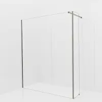 Balmani Modular inloopdouche met vaste zijwand: 170 x 200 cm, Helder glas, Brushed GunMetal profielen