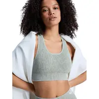Roxy Sport bh 'Chillout' groen gemêleerd / parelwit