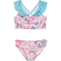 Playshoes Bikini 'Schmetterlinge' blauw / hemelsblauw / rosa / framboos