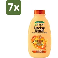 Garnier - Loving Blends - Shampoo - Honing Goud - Beschadigd & Breekbaar Haar - 300 ml - Bulkverpakking - 7 stuks