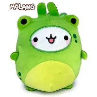 Molang Kikker knuffel 12 cm - Clip On Pluche sleutelhanger - Merchandise - plushy - Kawaii - Voor rugtas