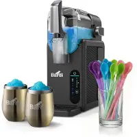 Bardi Slushmachine grijs met set cups Goud