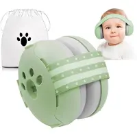 SCH Gehoorbescherming Baby - Gehoorbescherming - Groen - 9cm × 7cm × 4cm