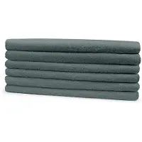 Eleganzzz Gastendoekjes - Set van 6 - Gastendoekje 30x50cm - 420 gr/m2 - 100% Katoen - olive green