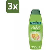 Palmolive Shampoo Fris Vitaal 350 ml - Bulkverpakking - 3 stuks