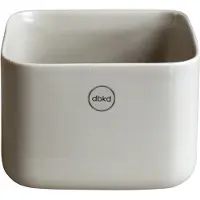 DBKD Cube Plant Pot H10 Cm - Bloempotten Keramiek Shiny Mole - 20220103sm