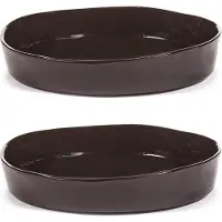 Serax La Mère diep bord S Ø20 cm 2-pack Dark brown