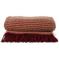 Sagaform Ulli deken 130x170 cm Bordeauxrood