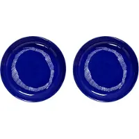 Serax Ottolenghi Feast diep bord Ø22 cm 2-pack Dark blue stripes-white