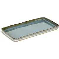 Serax Terres de Rêves schaal 38 x 18 cm stoneware smokey blue
