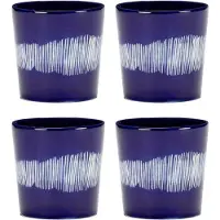 Serax - Ottolenghi Feast - Koffiekop - Donkerblauw/Wit - 7 Ø - 25cl - 4 stuks