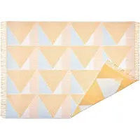 NJRD Metric focus No. 2 katoenen plaid 130x185 cm Geel