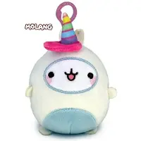 Molang Eenhoorn knuffel 12 cm - Clip On Pluche sleutelhanger - Merchandise - plushy - Kawaii - Voor rugtas