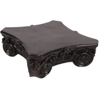 Baroque - Decoratief beeld of figuur - Pedestal 21 cm - Zwart - Resin - 8x21x21 - Polyresin