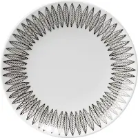 Gustafsbergs Porslinsfabrik Svart Salix bord Ø 22 cm.