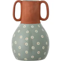 Bloomingville Hercule vaas 20 cm Groen-bruin