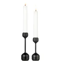 Lind DNA Kaarshouder Silhouette Set 120 + 145 Black Steel