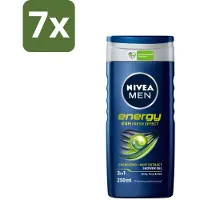Nivea - Men - Energy Douchegel - Langdurig Fris Gevoel - 250 ml - Bulkverpakking - 7 stuks