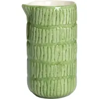 Mateus Stripes Jug 30 Cl - Melkkannen Keramiek Green - EQ07ST