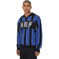 HUF Midfield Jersey Casual sweater heren Blauw S