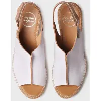 Toni pons Dames leren espadrille met sleehak en klittenbandsluiting | LUGANO-P