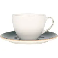Bonna Ore Mar - Thee kopjes & schotel - 230 cc - Porselein - set van 6