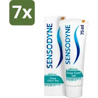 Sensodyne 7 x - Tandpasta - Deep Clean - Voor Frisse Adem - 75 ml - Gevoelige Tanden - Diepe Reiniging - Frisse Adem - Tandpasta - Fluoride