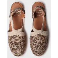 Toni pons Espadrille met sleehak en zebraprint | TERRA-ZB