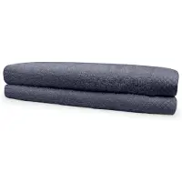 Eleganzzz Handdoeken Set - Set van 2 - Handdoek 60x110cm - 420 gr/m2 - 100% Katoen - dark grey