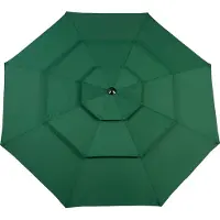 STILVORA Parasol Dubbelzijdig – 14,8 Ft – Staal – Donkergroen – Kantelbaar Met Slinger – Windbestendig Met Ventilatie