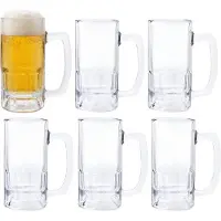 Vicrila Bierpul - 6x - glas - 36 cl - duits bierglas met handvat - klassiek model - oktoberfest