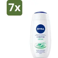 Nivea Douchecrème Aloë 250 ml - Bulkverpakking - 7 stuks