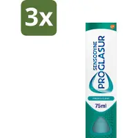 Sensodyne - Tandpasta - Proglasur Fresh & Clean - Dagelijkse Bescherming - 75 ml - Bulkverpakking - 3 stuks